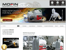 Tablet Screenshot of mofin-oil.com